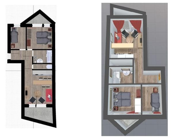 Appartement lumineux skis aux pieds pour 6 pers. avec WiFi - Val-d'Isère FR-1-694-258 - Val d’Isère La Daille