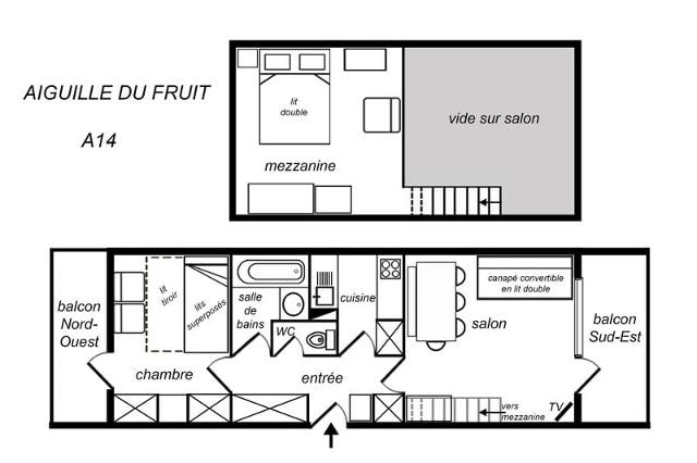 Appartements AIGUILLE DU FRUIT HAUT - Méribel Mottaret 1850