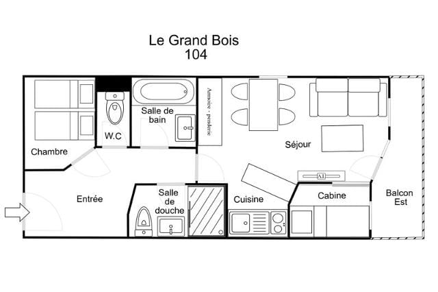 Appartements LE GRAND BOIS A - La Tania