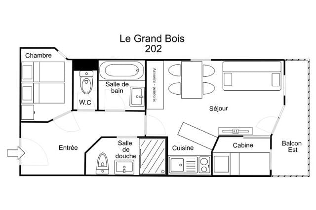 Appartements LE GRAND BOIS A - La Tania