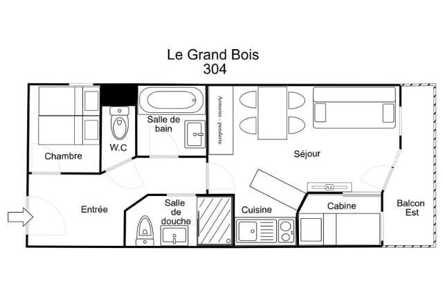 Appartements LE GRAND BOIS A - La Tania