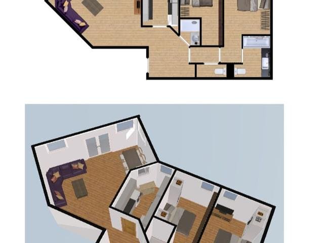 Élégant appartement 3 pièces avec balcon sud, proche des pistes, parking et WiFi inclus FR-1-694-117 - Val d’Isère Centre