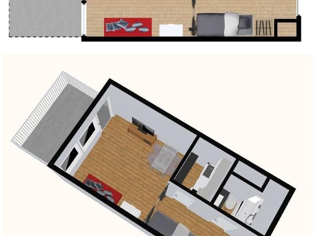 Studio Sud avec parking, proche pistes et centre, 25m², 3 pers. FR-1-694-335 - Val d’Isère Centre