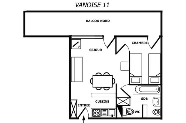 Appartements VANOISE - Méribel Mottaret 1850