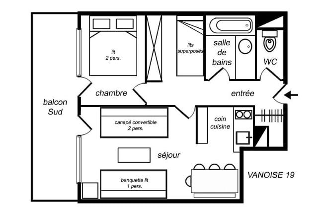 Appartements VANOISE - Méribel Mottaret 1850