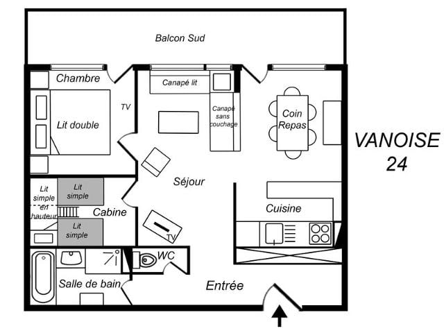 Appartements VANOISE - Méribel Mottaret 1850