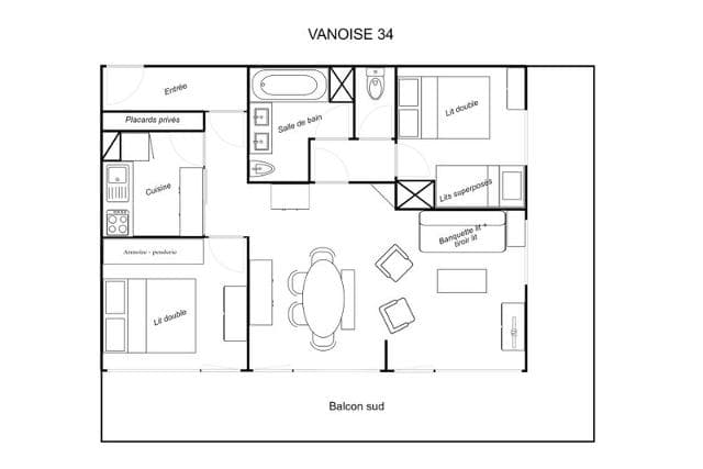 Appartements VANOISE - Méribel Mottaret 1850