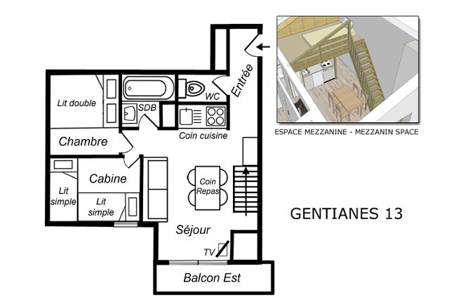 Appartements GENTIANES - Méribel Mottaret 1850