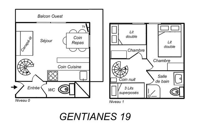 Appartements GENTIANES - Méribel Mottaret 1850