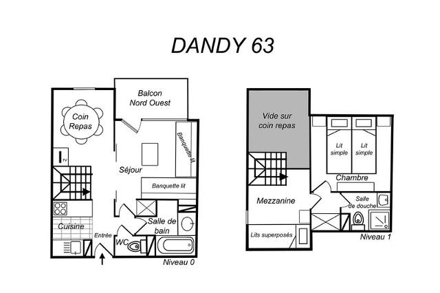 Appartements DANDY - Méribel Mottaret 1850