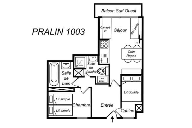 Appartements PRALIN - Méribel Mottaret 1850