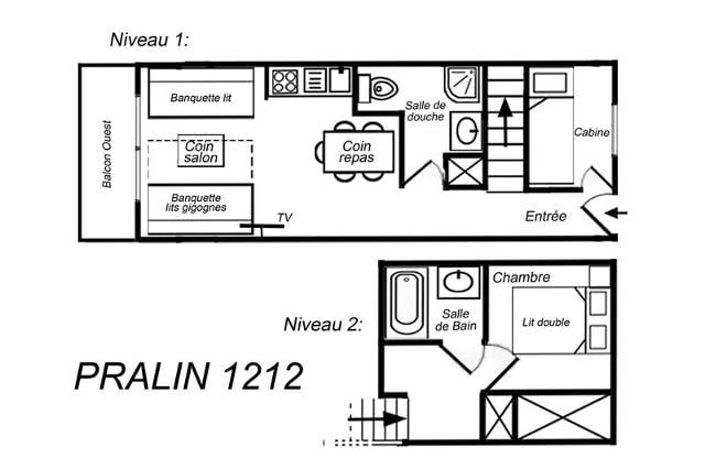 Appartements PRALIN - Méribel Mottaret 1850