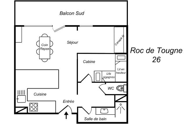 Appartements ROC DE TOUGNE - Méribel Mottaret 1850