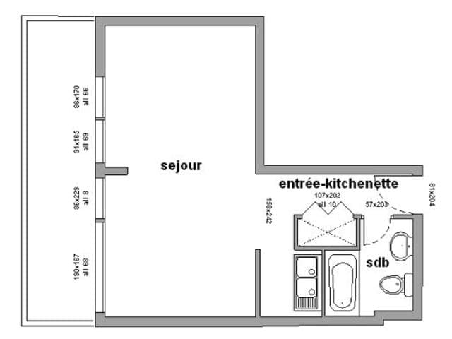 Studio Chamrousse, 1 pièce, 4 personnes - Chamrousse