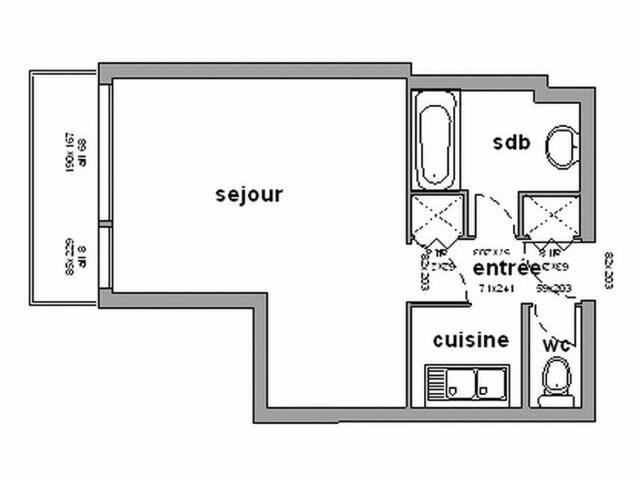 Studio confortable 4 pers avec balcon, animaux admis FR-1-340-47 - Chamrousse